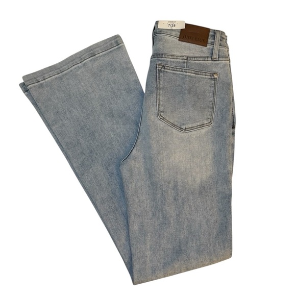 Judy Blue Sky High Rise Tummy Control Top Slim Boot Cut Size 7/28 - Picture 12 of 13